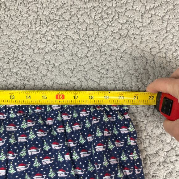 Vineyard Vines Santa Whale Mens Christmas Holiday Cotton Pajama Bottoms Pants XL - Picture 4 of 6